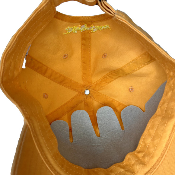 Disney Parks Hat Unisex Orange Good Vibes Only Rafiki Lion King Adjustable - Picture 4 of 4